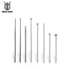 Extra long stainless steel orthopedic bone drill bit for precision surgical procedures, available in various sizes and customizable coatings.