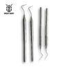 Single-ended periodontal probe set, made from high-quality stainless steel, designed for dental surgeries and periodontal examinations. Single-ended periodontal probe set, made from high-quality stainless steel, designed for dental surgeries and periodontal examinations.